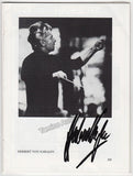 Karajan, Herbert von - Signed Program Vienna 1983