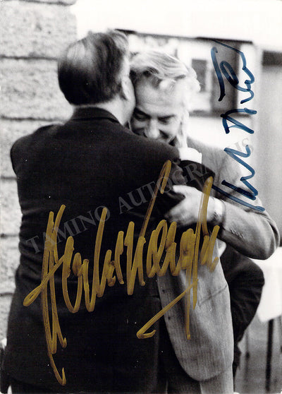 Bohm, Karl - Karajan, Herbert von - Double Signed Photograph