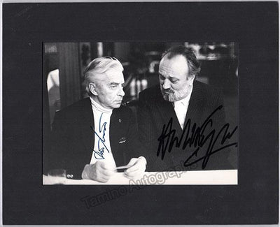 Karajan, Herbert von - Masur, Kurt - Double Signed Photograph