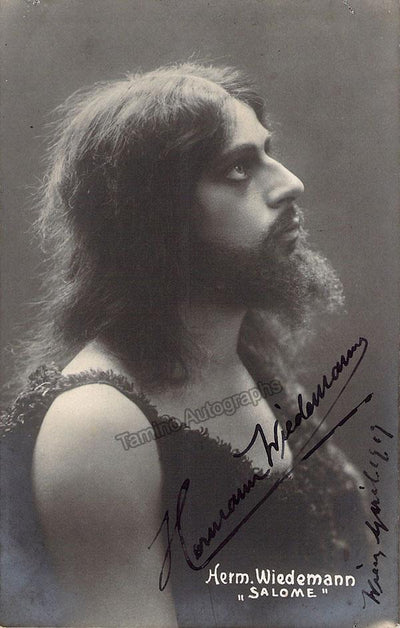 WIEDEMANN, Hermann (Various Autographs)