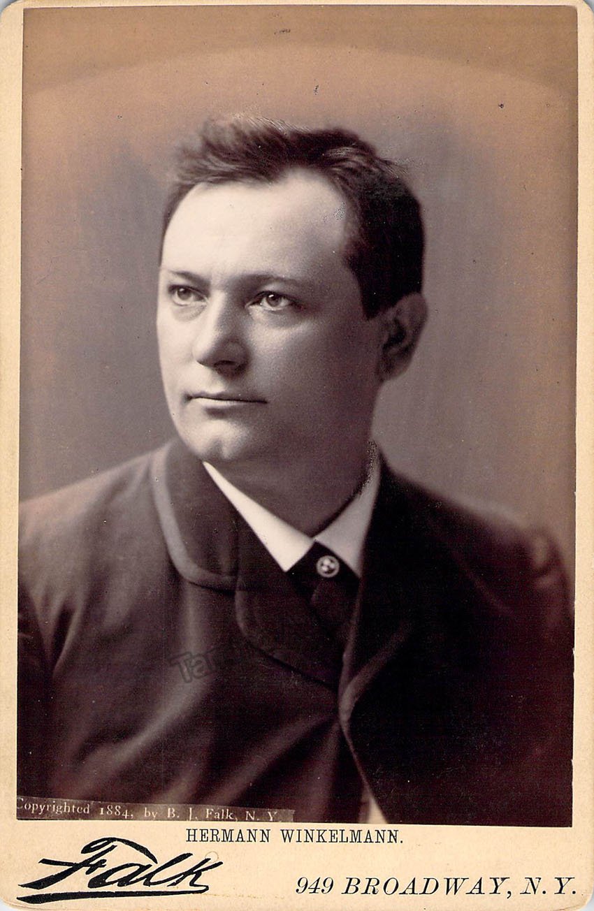 Winkelmann, Hermann - Cabinet Photo