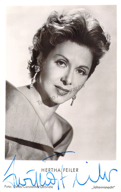 Feiler, Hertha - Signed Photograph