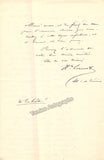 Lionnet, Anatole - Lionnet, Hyppolyte - Set of 1 Autograph Note Signed and 2 Autograph Letters Signed