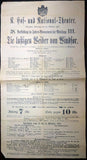 The Merry Wives of Windsor - Large Playbill Munich 1909