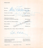 Kelemen, Zoltan & Others - Signed Program Die Entfuhrung aus dem Serail 1970