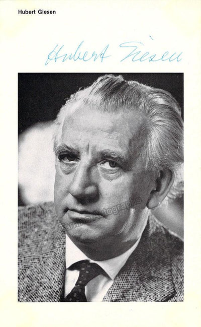 Giesen, Hubert - Signed Promo Photo