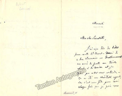 Leonard, Hubert - Autograph Letter Signed