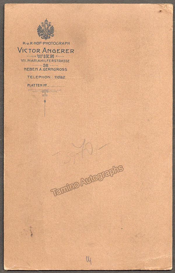 Leuer, Hubert - Signed Cabinet Photo as Lohengrin 1912 - Tamino