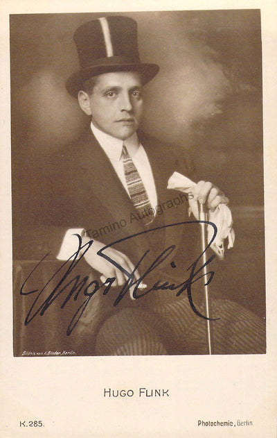 Flink, Hugo - Signed Photograph