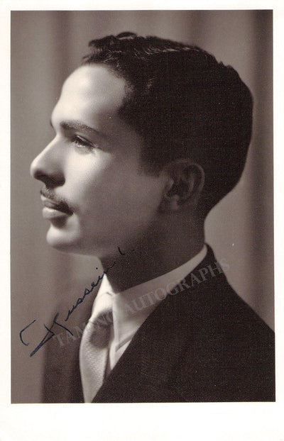 Hussein of Jordan & Queen Noor of Jordan - Signed Photographs