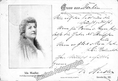 Hiedler, Ida - Signed Photograph