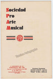 Handel, Ida - Signed Program Havana 1954