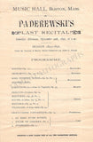 Paderewsky, Ignaz - Autograph Music Quote Signed 1912