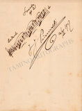 Paderewsky, Ignaz - Autograph Music Quote Signed 1912