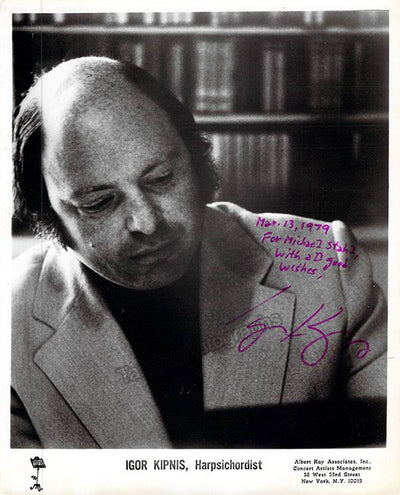 Kipnis, Igor - Signed Photo 1979