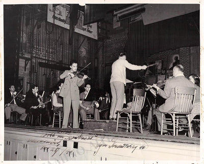Stravinsky, Igor - Signed Photo Conducting his Violin Concerto 1940