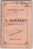 Il Guarany - World Premiere Program-Libretto 1870