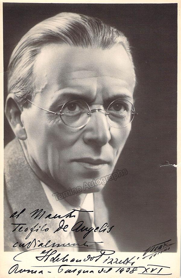 Ildebrando Pizzetti Autograph 1938 – Tamino