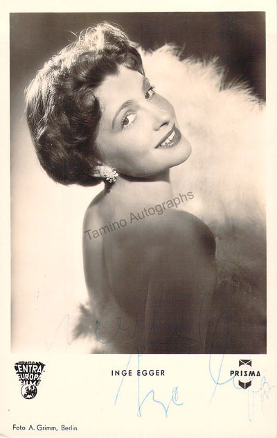 Egger, Inge - Signed Photograph