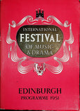 International Festival of Music and Drama Program - Edinburgh 1951