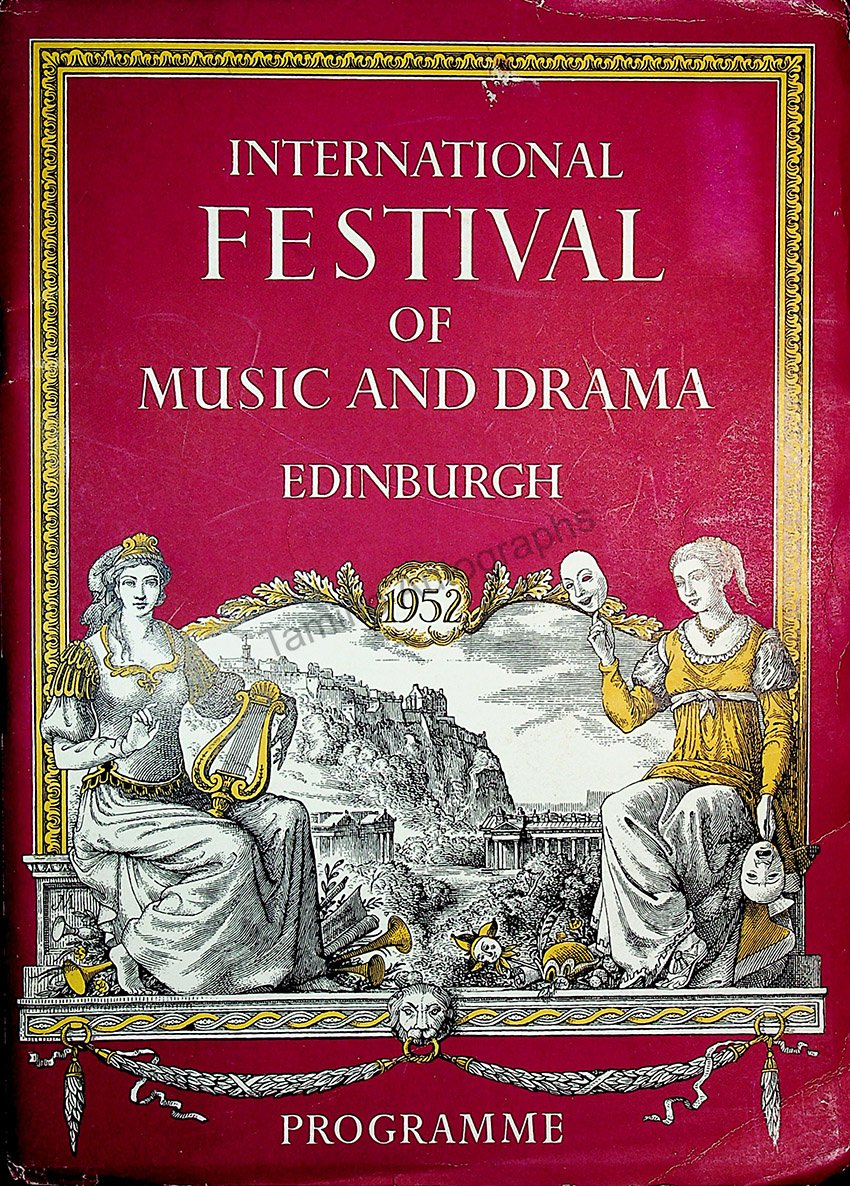 International Festival of Music and Drama Program - Edinburgh 1952