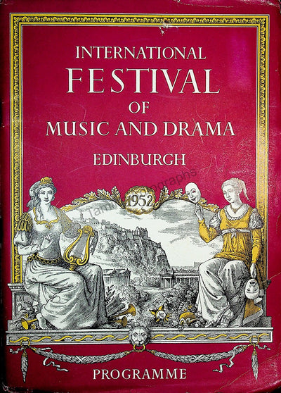 International Festival of Music and Drama Program - Edinburgh 1952