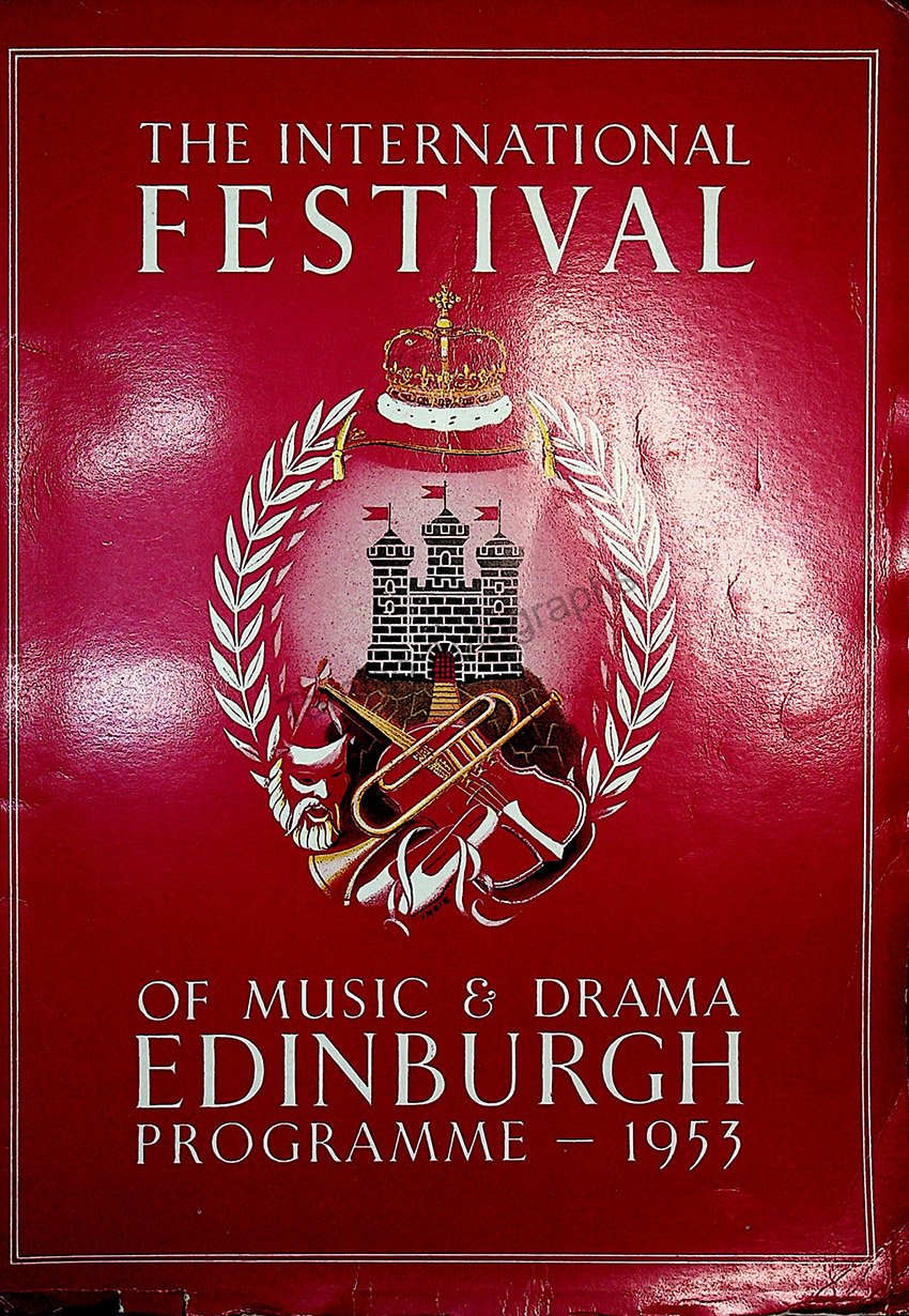 International Festival of Music and Drama Program - Edinburgh 1953