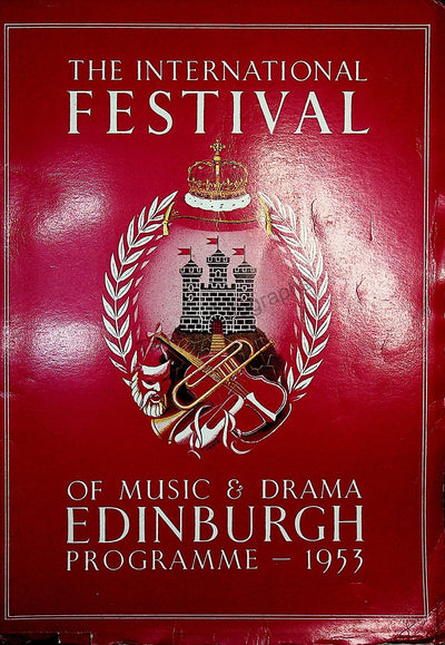 International Festival of Music and Drama Program - Edinburgh 1953