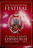 International Festival of Music and Drama Program - Edinburgh 1953