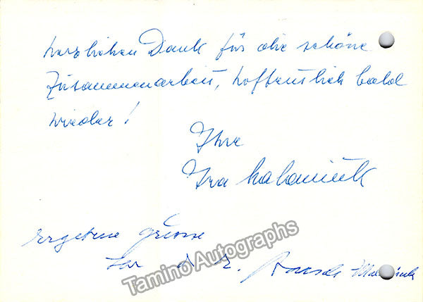 Opera Singers 1950s and 60s - Lot of Autograph Letters Signed + Typed ...