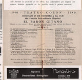 Jessner, Irene - Pataky, Koloman Von - Signed Program Teatro Colon 1940
