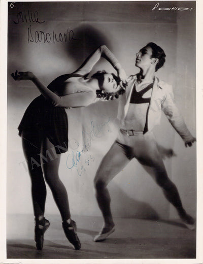 Baronova, Irina - Lichine, David - Signed Photograph 1943