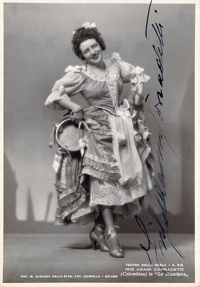 Adami-Corradetti, Iris - Signed Photograph in Le Maschere