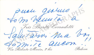 Adami-Corradetti, Iris