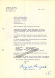 Armgart, Irmgard - Typed Letter Signed
