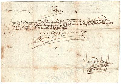 Isabella I of Castile - Letter Signed 1483