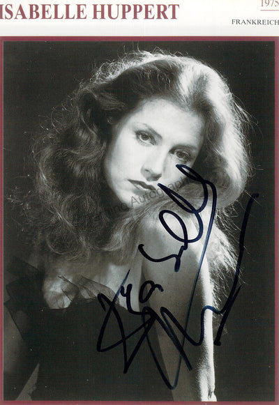 Huppert, Isabelle - Signed Photograph