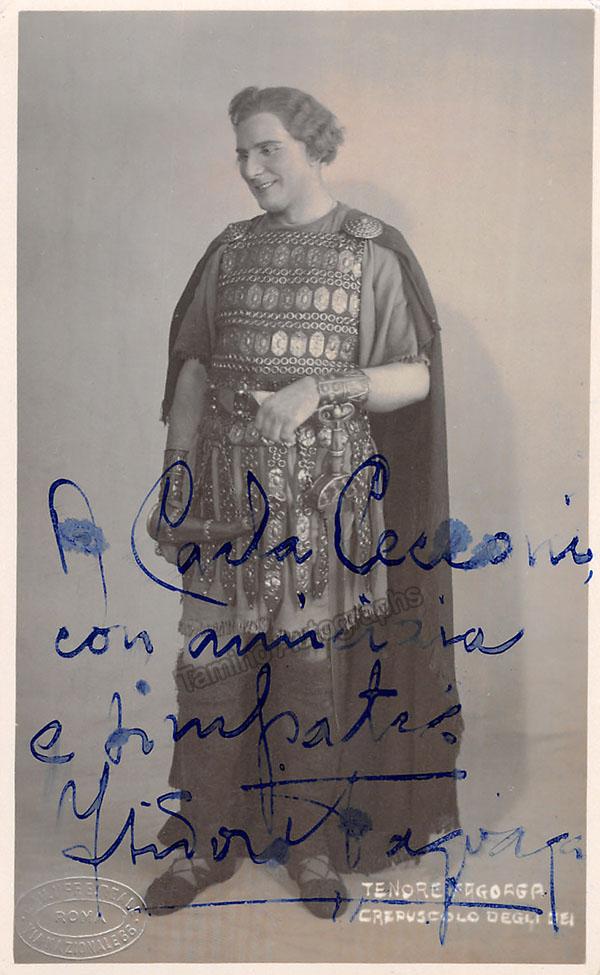 Fagoaga, Isidoro - Signed Photograph as Siegfried