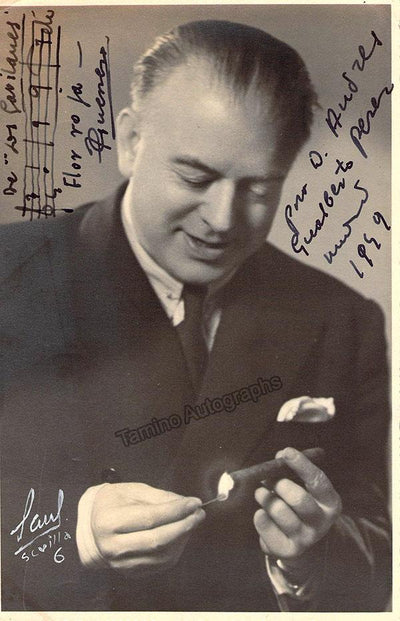 Guerrero, Jacinto - Signed Photo 1949