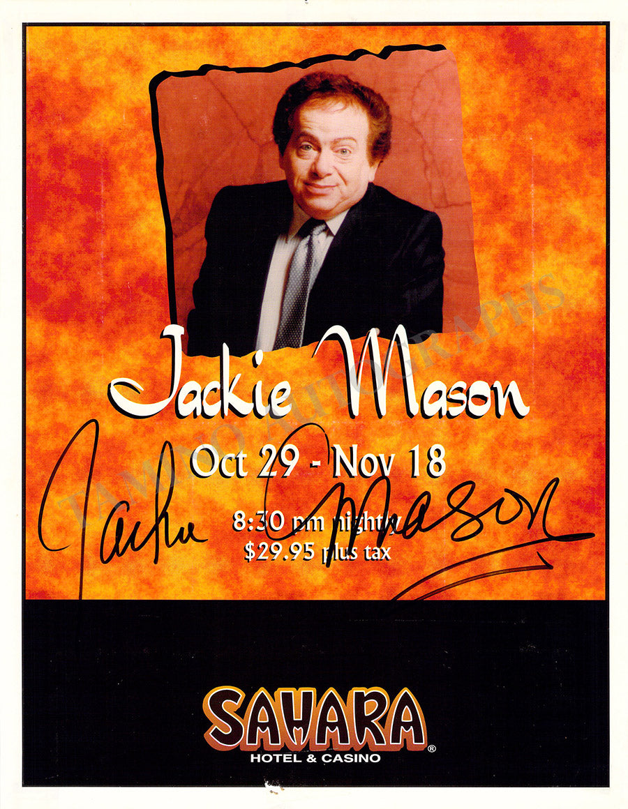 Mason, Jackie - Signed Flyer