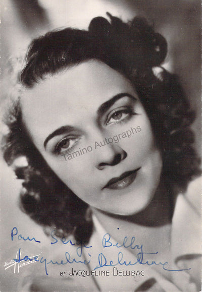 Delubac, Jacqueline - Signed Photograph