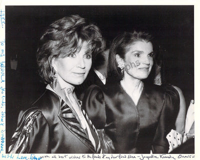 Kennedy, Jacqueline - O'Brien, Edna - Double Signed Photograph