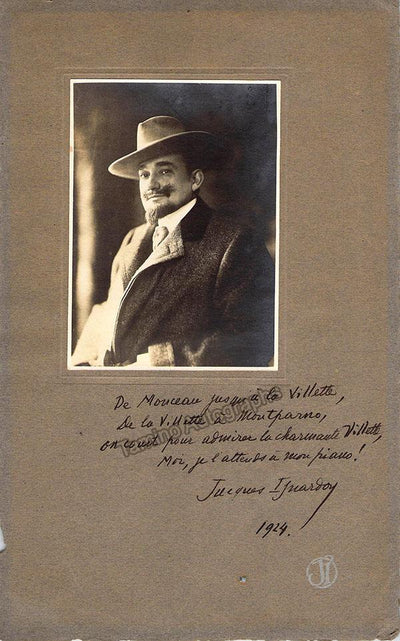 Isnardon, Jacques - Signed Photograph 1924