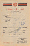 Thibaud, Jacques - Signed Program Havana 1948