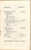 Thibaud, Jacques - Signed Program 1939