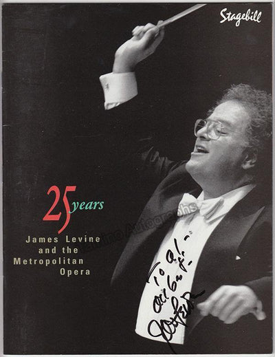Levine, James - 25th Anniversary with the Met Opera Concert Program 1996