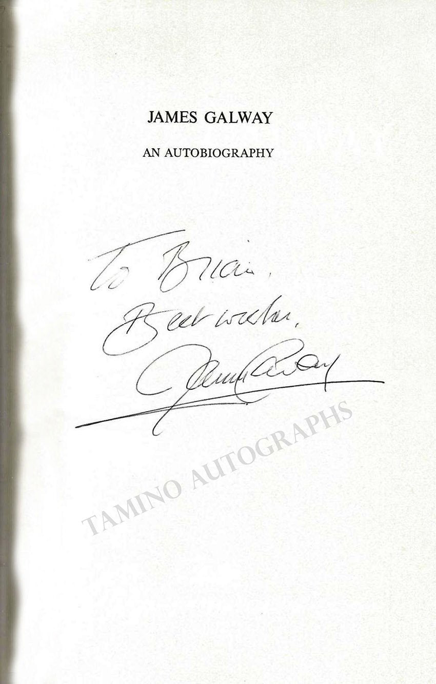 Galway, James - "An Autobiography" Signed Book - Tamino