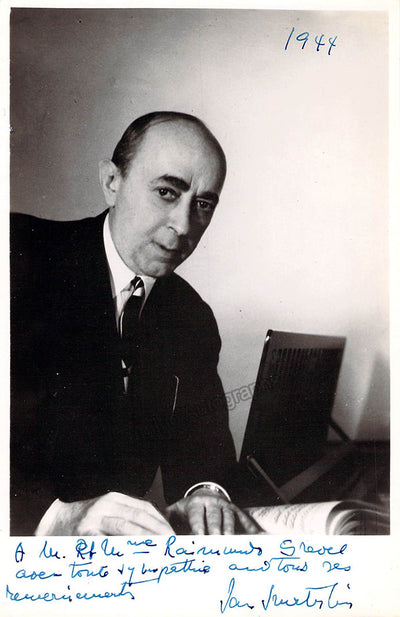 Smeterlin, Jan - Signed Photograph