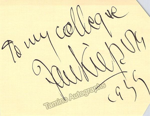 Kiepura, Jan - Signed Album Page 1955