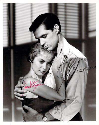 Leigh, Janet - Gavin, John - Double Signed Photograph in "Psycho"